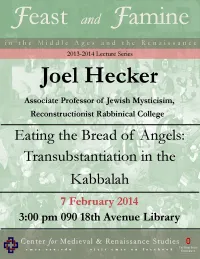 Hecker Lecture Flyer